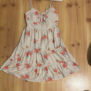 Xhilaration Floral Tie-Front Dress